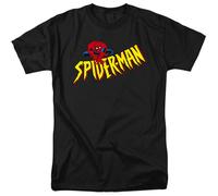 Spiderman Crawler Mens T-Shirt Black Spider Man Black S