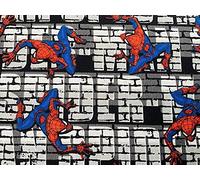 Spiderman Fabric - Grey Night Crawler Spiderman Fabric - 100% Cotton Fabric - Width Approx 112cm/44" - Nursery Fabric - Childrens Fabric - Curtain Fabric (Half Metre)