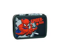 Spiderman Filled Pencil Marker Pouch Case with 3 Compartments Stationery Organizer Set for Kids Children’s TV Cartoon Character Back to School Birthday Gift Christmas (Spiderman 1)