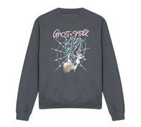 Marvel Spiderman Ghost Spider Neon Web Sweatshirt, Dark Heather in Dark Grey | Size: Large Marvel Dark Grey L