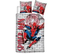 Spiderman Graffiti Single Bedding Set, Duvet Cover 140 x 200 cm + Pillowcase 65 x 65 cm, Polycotton