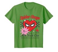 Spiderman Heart T-Shirt, Youth, Grass Green, Medium