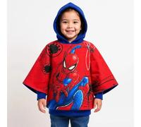 Spiderman Kids Hooded Poncho Towel - Official Character Bath Beach Swim Cover Up for Boys - Soft & Absorbent Hooded Towel Poncho - One Size Fits Ages 2-6 Years - Childrens Ponchos