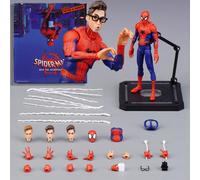 Spiderman: Into the Spider-Verse Action Figure Collectible Model Peter B.Parker Kids Gift