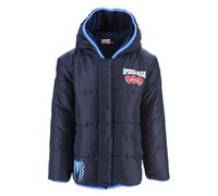 Spiderman Jacket for Boys, Warm and Soft Padded Winter Jacket, Hooded Jacket, Winter Coats for Children, Size 8 Years, Blue, Blauw, 8 Years