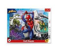 Spiderman Jigsaw Puzzle 25 Pieces - Marvel Superhero Kids Frame Puzzle Featuring Spidey Character - Fun Children’s Puzzle for Age 4+