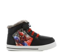 Spiderman Kids Black Hi Top Fur Lined Boot - Size 11 Child UK - Black