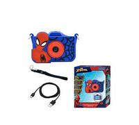 Lexibook DJ078SP, Spider-Man, 4-in-1 camera for children with protection, video, MP3 and game functions, 15 frames to personalise your photos, 8 GB memory card included