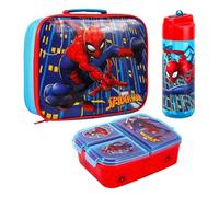Spiderman Kids Lunch Box Set - School & Travel Snack Boxes Set of 3