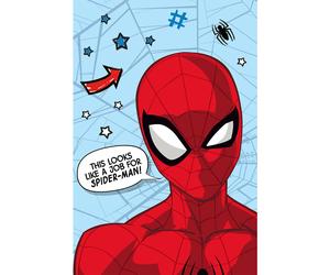 Spiderman Large Blanket Stars Marvel Soft Micro Flannel Snuggly Throw Children's