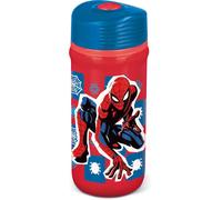 Spiderman MARVE 390 Ml Water Bottle With Anti-Drip Plastic Closure For Kids