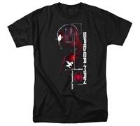 Spiderman Miles Morales Mens T-Shirt Black Spider Man Black XXL