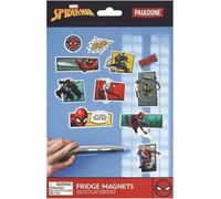 Spiderman Official Licensed Fridge Magnets, Gamer and Comic Series Fan Decor and Gift, Marvel Kitchen and Classroom Accessory for Boys and Girls, 26 Superhero Decals Included | Paladone