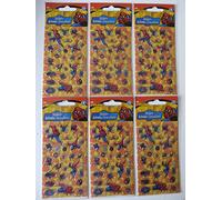 SPIDERMAN PARTY BAG STICKERS PACK OF 6