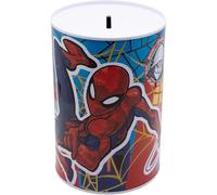 Spiderman Piggy Bank for Boys - Marvel Metal Money Box, Durable Coin & Cash Savings Tin, Idea for Kids & Superhero Fans Size-15cm