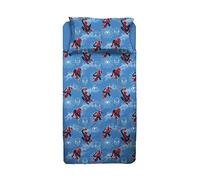 Spiderman, Single Bed Sheet, Bed Set, Top Sheet, Fitted Sheet, Pillowcase, Blue, Marvel, Disney, 100% Cotton, Official Product