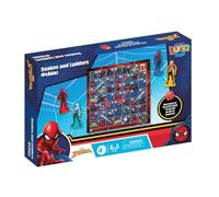 Spiderman Snakes & Ladders Traditional Board Game | Spiderman Snakes and Ladders Game for Kids & Family | For 2-4 Players, Ages 4+