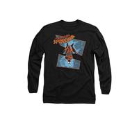 SpiderMan Spidey Senses Tingling Long Sleeve T-Shirt, Black Marvel Black S