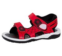 Spiderman Sports Sandals for Kids Marvel Open Toe Easy Fasten Sliders Summer Shoes Red/Black 12 UK Child