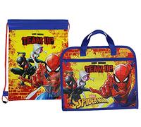 Spiderman Team Up School Book Bag and Drawstring Swimming Bag Set
