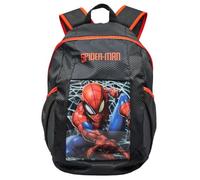 Spider-Man Kids Black and Red Web Backpack, One Size