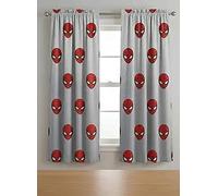 Spiderman Window Curtain Panels 42 x 63 Inches, Kids Bedroom Drapes, Polyester Rod Pocket Curtains, Set of 2