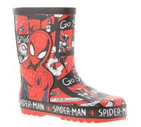 Spiderman Younger Childrens Wellies Roadboy black UK Size