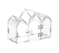 Spiders Enclosure | with Magnetic Doors in Transparent Acrylic House for Mygale, Terrarium Spider | for Praying Mantis, Reptile, Snake, Gecko, Turtle,