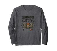 Spiders Have Feelings Too Cute Funny Halloween Awareness Long Sleeve T-Shirt