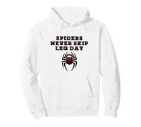 Spiders Never Skip Leg Day Kettlebell Workout Gym Squats Pullover Hoodie