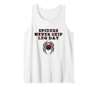 Spiders Never Skip Leg Day Kettlebell Workout Gym Squats Tank Top