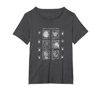 Spiders On Psychoactive Drugs Occult Witch Goth Wicca T-Shirt, Women's Plus, Dark Heather Grey, 1X