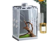 Spider's Power Box - Transparent Container for Jumping Spiders | Small Cage for Pets, Aquatic Animals, Reptile Micropayaise, Aquarium with Ventilation for C