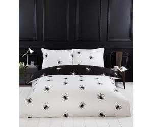 Spiders So Soft Reversible Duvet Quilt Cover Bedding Set Black