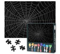 Spiders Web Jigsaw Puzzles for Adults 1000 Piece - Challenging Puzzle Cobweb Art, 27.5x19.7 Inch Family Educational Game & Unique Living Room Decor Gift (Halloween Series)