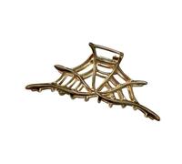 Spiders Webs Pattern Claw Clip Fashionable Hair Styling Tool Versatiles For Fashionable Hairstyles And Halloween Accessory
