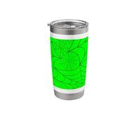 Spiderweb Halloween Goth Spider Web Acid Green Spooky Creepy Stainless Steel Insulated Tumbler