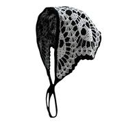 Spiderweb Skull Headscarf For Street Wear Crochet Hair Scarf Festival Decorative Headpiece Halloween Party Headwrap