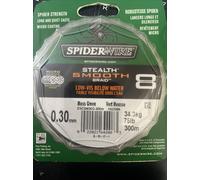 Spiderwire 8 Moss Green 75LB 34.3KG 300yd Braid HIGH PERFORMANCE spider wire