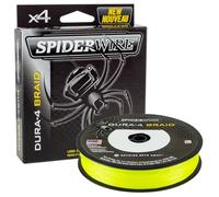 SpiderWire Dura 4, Fishing Line, Superline, , Predator Fishing, Pike, Perch, Zander, Trout, Unisex, Yellow, 0.14mm | 11.8kg | 26lb | 150yd