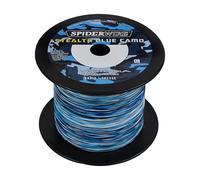 SpiderWire Stealth® Superline, Blue Camo, 100lb | 45.3kg, 1500yd | 1371m Braided Fishing Line, Suitable for Saltwater and Freshwater Environments