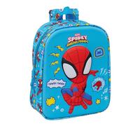 SPIDEY - 3D Nursery Backpack, Easy Cleaning, Ideal for Children of Different Ages, Comfortable and Versatile, Quality and Resistance, 22 x 10 x 27 cm