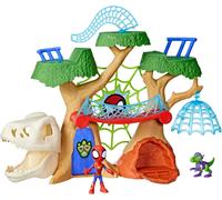 Marvel Spidey and His Amazing Friends Dino Webs Treehouse Playset