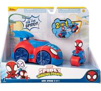 Spidey and Friends SNF0113 2 n 1 Strike Feature Vehicle-Launch Web Cycle-Must-Ha