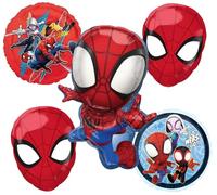 Spidey and His Amazing Friends Birthday Party Supplies 5pc Balloon Bouquet Decorations