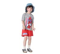 Spidey and His Amazing Friends Boys Shorts And T-Shirt Set Kids Summer Clothes Short Sleeve School Shirts With Red Cotton Shorts for Boys Spiderman Outfit Daywear Set (Standard, Multi, 5-6Y)