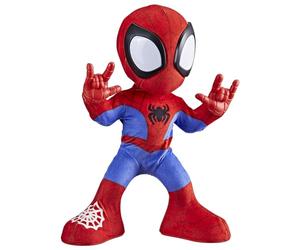 Spidey and his Amazing Friends F6722 Marvel Spidey Dancing and Kitten Interactive Plush Toy Spanish Version