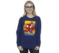 Spidey And His Amazing Friends Flying Sweatshirt Marvel Navy S