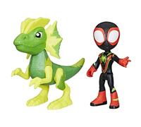 Marvel Spidey and His Amazing Friends Dino-Webs MILES SPIN MORALES & MARVEL'S ELECTROSAURUS