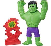 SPIDEY AND HIS AMAZING FRIENDS Hasbro Marvel Power Smash Hulk Pre-school Toy, Face-Changing 25-cm Hulk Action Figure, Ages 3+, Multicolor (F5067)